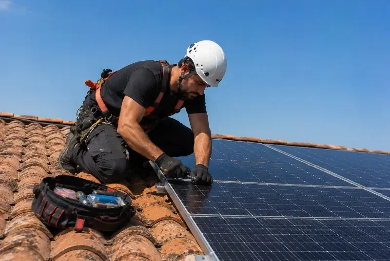 Maintenance et monitoring de panneaux solaires à Baillestavy