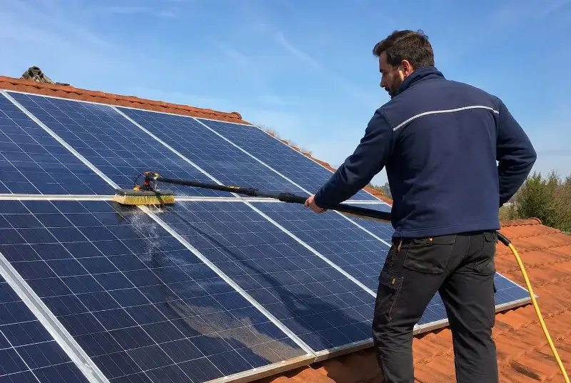 Nettoyage et entretien de panneaux solaires à Baillestavy